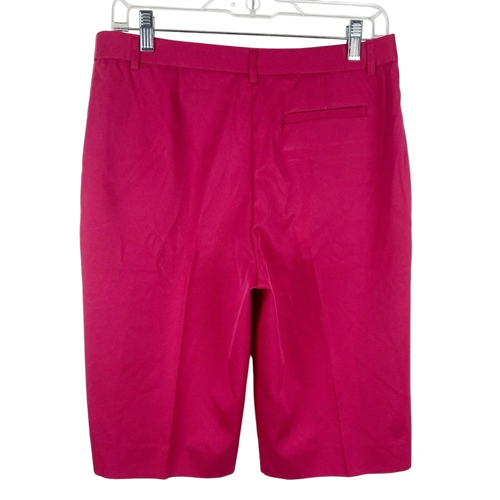 Talbots‎ Stretch Bermuda Knee Length Shorts Womens 8 Pink Fushia Golf